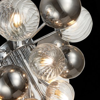 SL1124.102.10 Люстра потолочная ST-Luce Хром/Дымчатый,Прозрачный G9 10*5W (из 2-х коробок) VINETTO-foto7