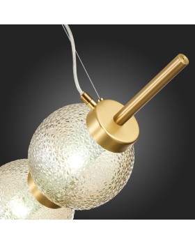 SL1155.313.03 Светильник подвесной ST-Luce Латунь/Коньячный E14 3*40W MARENA-foto12