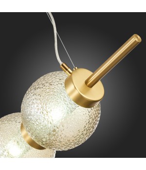 SL1155.313.03 Светильник подвесной ST-Luce Латунь/Коньячный E14 3*40W MARENA-foto12