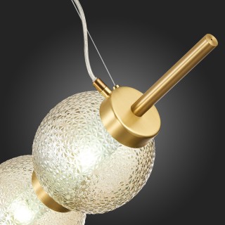 SL1155.313.03 Светильник подвесной ST-Luce Латунь/Коньячный E14 3*40W MARENA-foto12