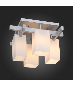 SL541.102.04 Люстра потолочная ST-Luce Серебристый/Белый E27 4*40W CASET-foto3