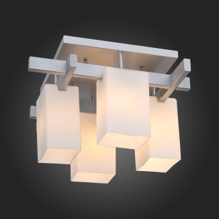 SL541.102.04 Люстра потолочная ST-Luce Серебристый/Белый E27 4*40W CASET-foto3