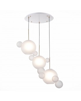 SL1133.503.03 Светильник подвесной ST-Luce Белый,Латунь/Белый E27 3*60W (из 4-х коробок) BOPONE