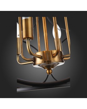 SL1012.423.08 Светильник подвесной ST-Luce Золотистый/Черный E14 8*40W CEZINO-foto4