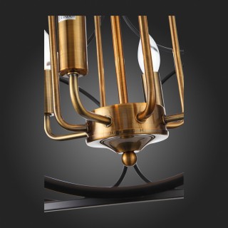 SL1012.423.08 Светильник подвесной ST-Luce Золотистый/Черный E14 8*40W CEZINO-foto4