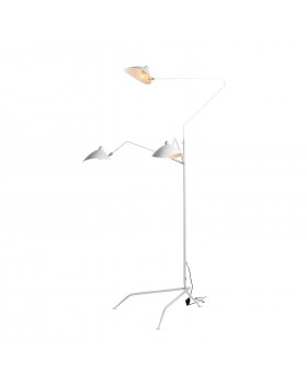 SL305.505.03 Торшер ST-Luce Белый/Белый E27 3*60W SPRUZZO