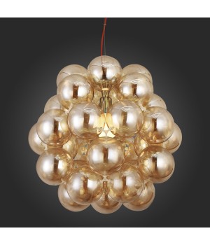 SL533.093.03 Люстра подвесная ST-Luce Хром/Янтарный E27 3*60W ODETTA-foto5