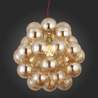 SL533.093.03 Люстра подвесная ST-Luce Хром/Янтарный E27 3*60W ODETTA-foto5