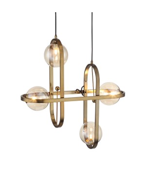 SL1201.203.04 Светильник подвесной ST-Luce Бронзовый/Коньячный G9 4*5W CIRCONO-foto11