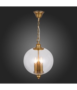 SL362.203.03 Светильник подвесной ST-Luce Золотистый/Прозрачный E14 3*60W LATERIA-foto8