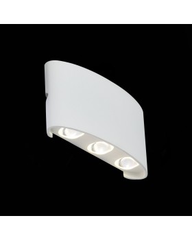 SL089.501.06 Светильник уличный настенный ST-Luce Белый кварцевый/Белый кварцевый, Прозрачный LED 6*1W 4000K BISELLO-foto3