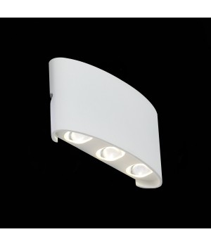 SL089.501.06 Светильник уличный настенный ST-Luce Белый кварцевый/Белый кварцевый, Прозрачный LED 6*1W 4000K BISELLO-foto3