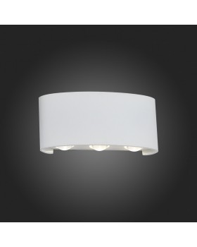 SL089.501.06 Светильник уличный настенный ST-Luce Белый кварцевый/Белый кварцевый, Прозрачный LED 6*1W 4000K BISELLO-foto6