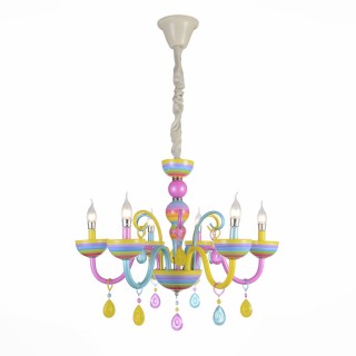 SL672.783.06 Люстра подвесная ST-Luce Разноцветный/Разноцветный E14 6*40W ORNATO-foto2