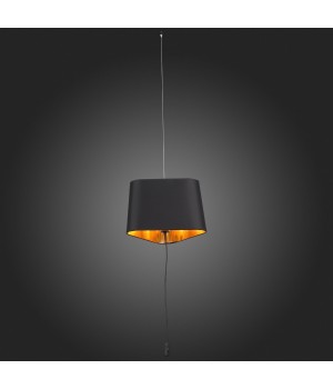 SL1110.413.01 Светильник подвесной ST-Luce Черный/Золотистый,Черный E27 1*40W AMBRELA-foto5