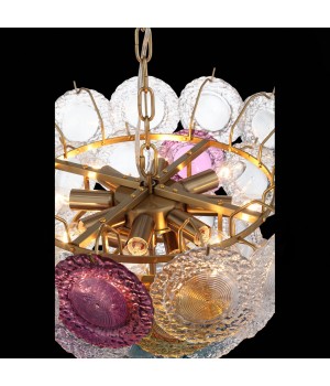 SL420.203.11 Люстра подвесная ST-Luce Золотистый/Разноцветный E14 11*40W CONELI-foto6