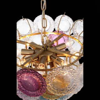 SL420.203.11 Люстра подвесная ST-Luce Золотистый/Разноцветный E14 11*40W CONELI-foto6