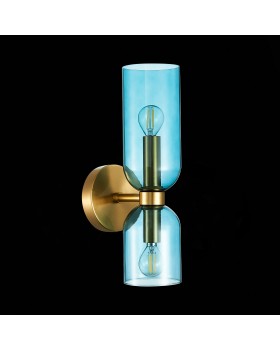 SL1180.211.02 Бра ST-Luce Золотистый/Голубой E14 2*40W TREVISO-foto4