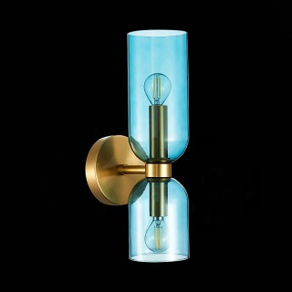 SL1180.211.02 Бра ST-Luce Золотистый/Голубой E14 2*40W TREVISO-foto4