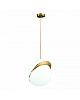 SL1164.323.01 Светильник подвесной ST-Luce Латунь/Белый E27 1*60W LAICO-foto3