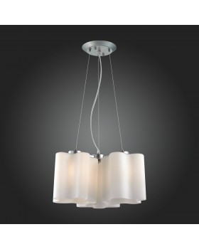 SL116.503.03 Люстра подвесная ST-Luce Серебристый/Белый E27 3*60W ONDE-foto6