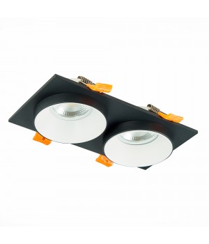 ST206.428.02 Св-к встр. Черный GU10 2*50W IP20 L175xW92xH38 220V Без ламп CHOMIA-foto2