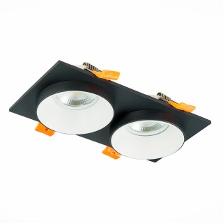 ST206.428.02 Св-к встр. Черный GU10 2*50W  IP20 L175xW92xH38 220V Без ламп CHOMIA-foto2