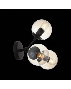 SL549.411.03 Бра ST-Luce Черный/Янтарный E27 3*40W STAMPO-foto5