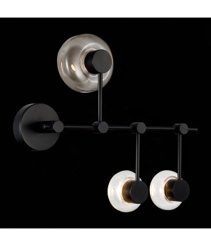 SL6005.401.03 Светильник настенно-потолочный ST-Luce Черный/Дымчатый, Прозрачный LED 3*3W 3000K Vallo-foto3