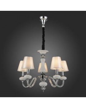 SL654.503.05 Люстра подвесная ST-Luce Хром, Белый, Прозрачный/Белый E14 5*40W LUME-foto6