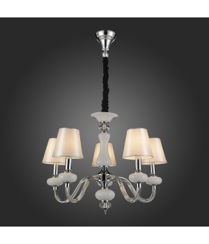 SL654.503.05 Люстра подвесная ST-Luce Хром, Белый, Прозрачный/Белый E14 5*40W LUME-foto6