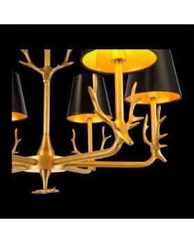 SL1123.203.06 Люстра подвесная ST-Luce Латунь/Черный, Золотистый E14 6*40W VELOSSA-foto6