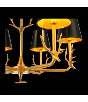 SL1123.203.06 Люстра подвесная ST-Luce Латунь/Черный, Золотистый E14 6*40W VELOSSA-foto6