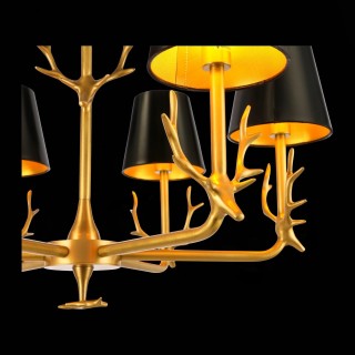 SL1123.203.06 Люстра подвесная ST-Luce Латунь/Черный, Золотистый E14 6*40W VELOSSA-foto6