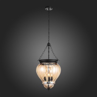 SL317.433.03 Люстра подвесная ST-Luce Черный/Янтарный E14 3*60W SOTTO-foto5