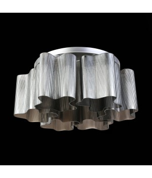 SL117.702.06 Люстра потолочная ST-Luce Серебристый/Дымчатый E27 6*60W ONDE-foto5