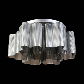 SL117.702.06 Люстра потолочная ST-Luce Серебристый/Дымчатый E27 6*60W ONDE-foto5