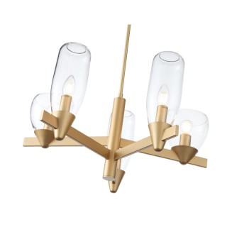 SL1119.203.05 Светильник подвесной ST-Luce Золотистый/Прозрачный E14 5*40W TENERESA-foto2