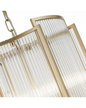 SL1234.203.03 Люстра подвесная ST-Luce Шампань/Прозрачный, Шампань E14 3*60W Cosenza-foto4