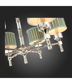 SL1121.103.06 Люстра подвесная ST-Luce Никель/Оливковый E14 6*40W OLEO-foto9