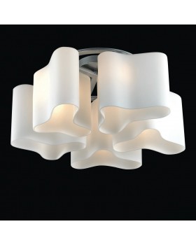 SL118.502.05 Люстра потолочная ST-Luce Серебристый/Белый E27 5*60W ONDE 2-foto2