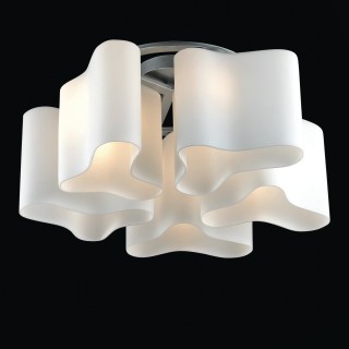 SL118.502.05 Люстра потолочная ST-Luce Серебристый/Белый E27 5*60W ONDE 2-foto2