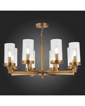 SL1171.303.08 Люстра подвесная ST-Luce Латунь/Прозрачный E14 8*40W MASINE-foto5