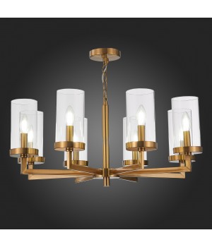 SL1171.303.08 Люстра подвесная ST-Luce Латунь/Прозрачный E14 8*40W MASINE-foto5