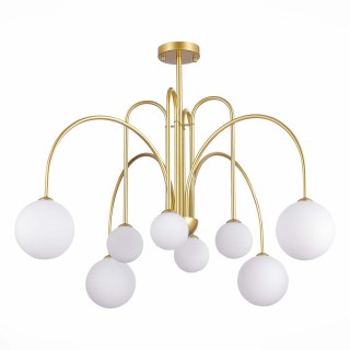 SL1204.202.08 Люстра потолочная ST-Luce Золотистый/Белый G9 8*5W JINETO-foto2