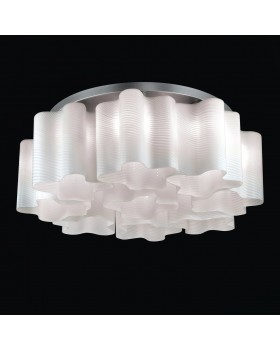 SL117.502.09 Люстра потолочная ST-Luce Серебристый/Белый с полосками E27 9*60W ONDE-foto2