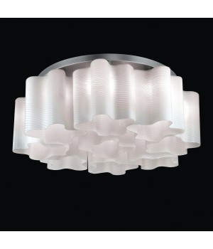 SL117.502.09 Люстра потолочная ST-Luce Серебристый/Белый с полосками E27 9*60W ONDE-foto2