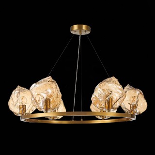 SL1175.303.06 Люстра подвесная ST-Luce латунь/янтарный E14 6*40W Portici-foto8