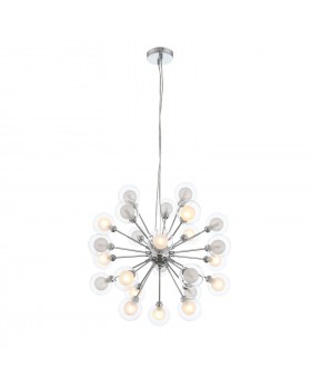 SL431.103.24 Люстра подвесная ST-Luce Хром/Прозрачный, Белый G9 24*28W DUALITA-foto3