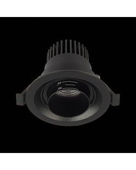 ST701.438.07 Св-к встр. Zoom Черный LED 1*7W 3000K 560Lm Ra 15°-60° IP20 D90xH65 170-240V ST701-foto6